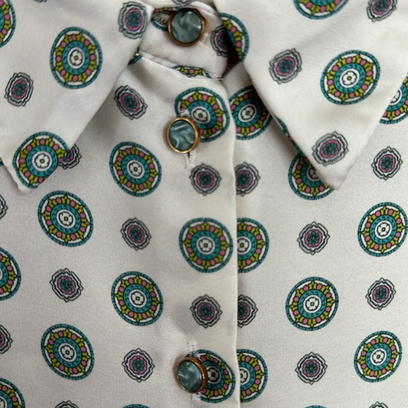 Zara “Printed Satin Shirt” - Picture 3 of 9